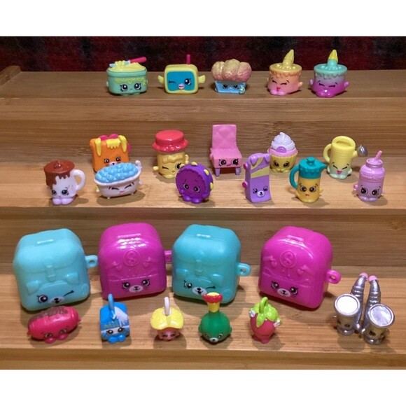 Shopkins Season Five 5 Lot 22 Figures Plus 4 Cases Moose Toys Animated Foods - Picture 1 of 9